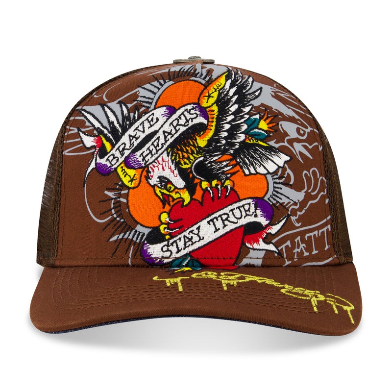 Ed Hardy Embroidered Brave Eagle Hat