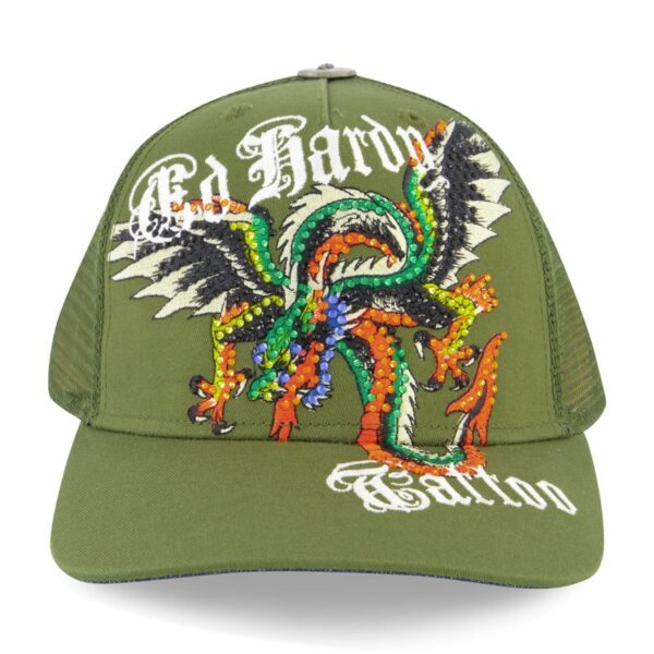 Ed Hardy Rhinestone Dragon Wings Hat