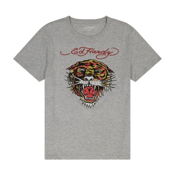 Ed Hardy Rhinestone Tiger Tee