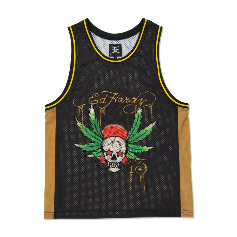 Ed Hardy Weed Skull Jersey