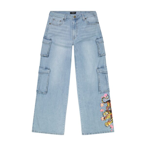 Ed Hardy Tiger Flowers Cargo Jean